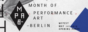 Month of Performance Art